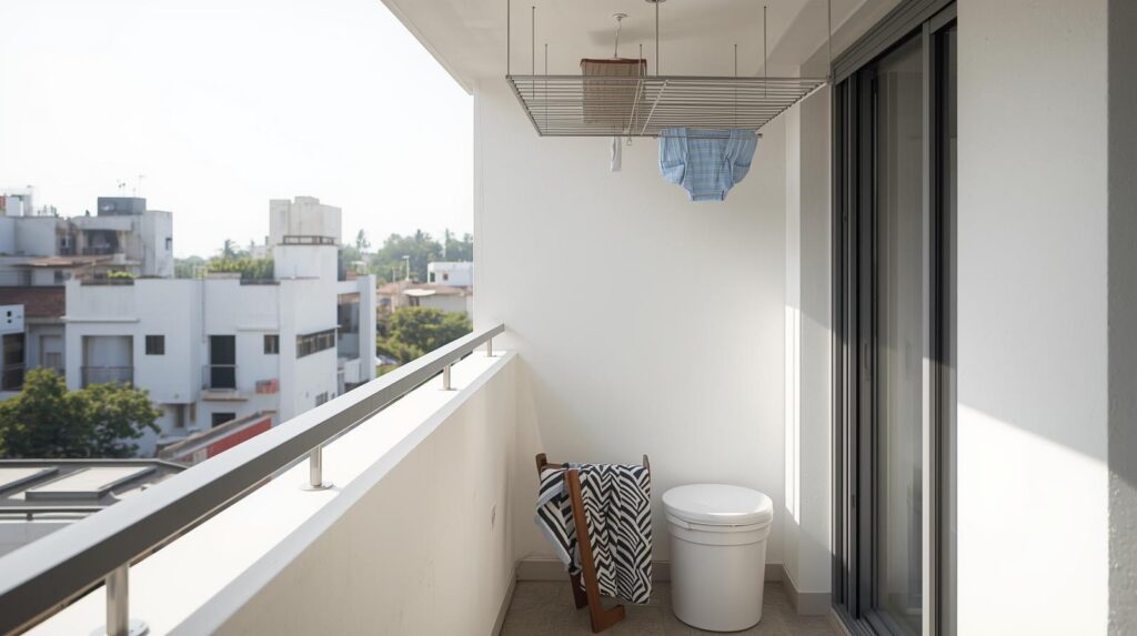 Professional clothes drying hanger installation in Bangalore